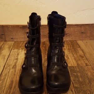 Jafa black leather 671 boots size 37